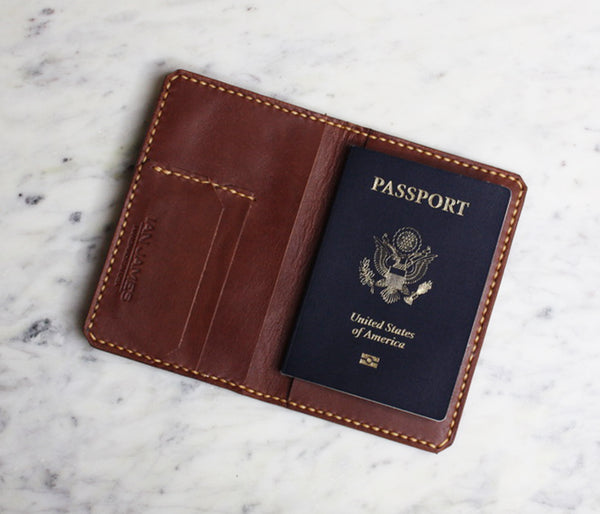 Passport Wallet - Brown