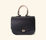 Marie Satchel Top Handle- Black