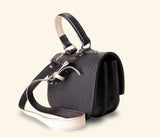 Marie Satchel Top Handle- Black
