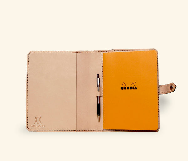 Leather Notebook Cover - Brown