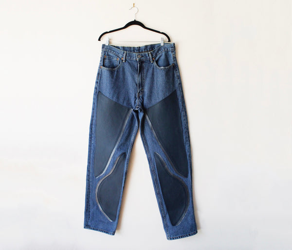 Chappy Pant - Navy & Silver
