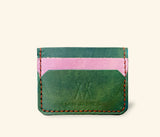 Cardholder Slim - Green & Purple