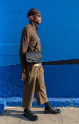 Marie Satchel Top Handle- Black