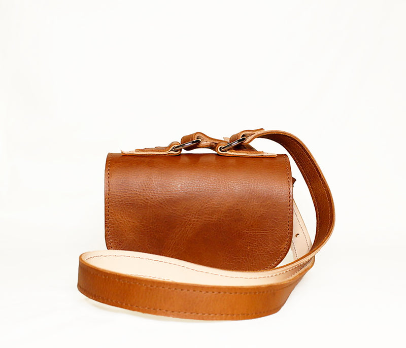 Marie Satchel Mini - Cognac