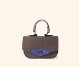 Marie Satchel Mini - Fabric & Blue