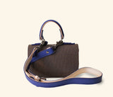 Marie Satchel Mini - Fabric & Blue