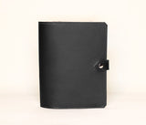 Leather Notebook Cover - Black
