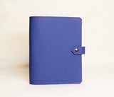 Leather Notebook Cover - Bright Blue