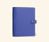 Leather Notebook Cover - Bright Blue